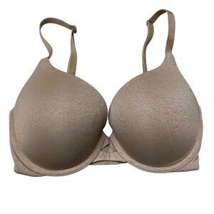 Victoria's Secret Padded Perfect Coverage Bra Size 32DD Heathered Beige/Nude